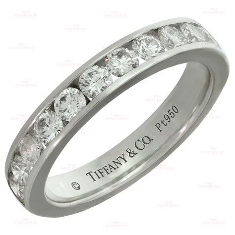 TIFFANY & CO. Diamond Platinum Wedding Band-MTSJ12372