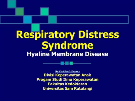 (PPT) Management of Hyaline Membrane Disease in Newborns