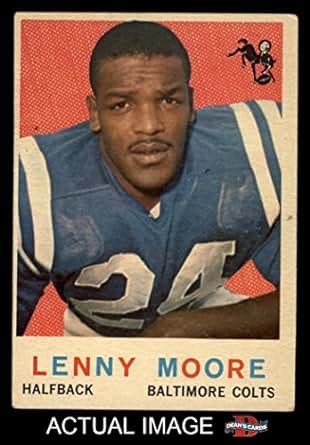 Amazon.com: 1959 Topps # 100 Lenny Moore Baltimore Colts (Football Card) Dean's Cards 4 - VG/EX ...