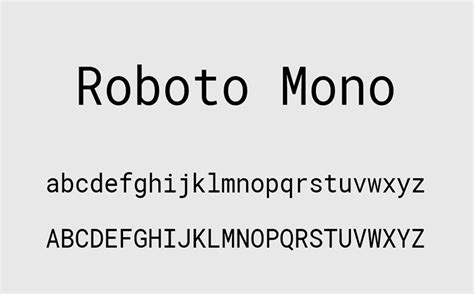 Roboto Mono Font Free Download - Fonts Monster