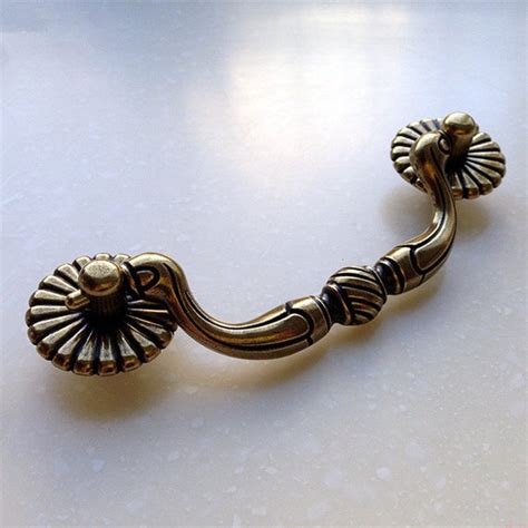 3.5 Antique Bronze French Style Handle Pull Knob Pulls