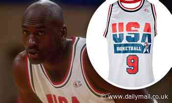 Michael Jordan's 1992 Olympics training jersey estimated to fetch $600K at sports auction ...