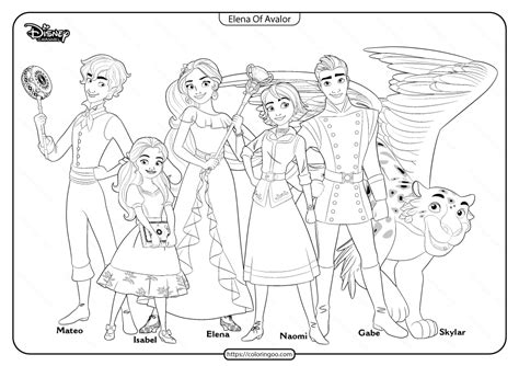 Printable Elena Of Avalor Coloring Book and Pages | Princess coloring ...