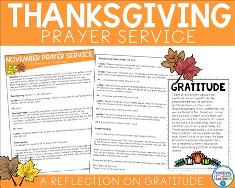 Thanksgiving Prayer Service Catholic School - Etsy