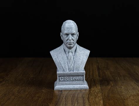 C.S. Lewis Bust, British Writer Statue, Sculpture Decoration - Etsy