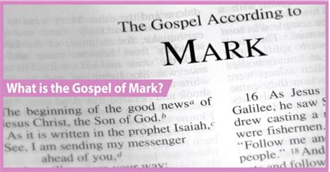 What is the Gospel of Mark? – Author, Date, Purpose, and Themes ...