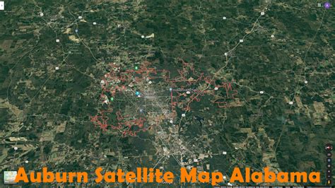 Auburn, Alabama Map