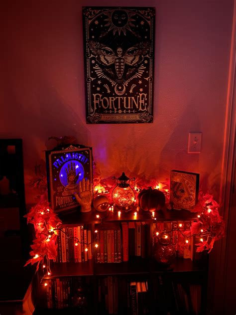 The Fortune Teller section of my bedroom decor for Halloween this year ...