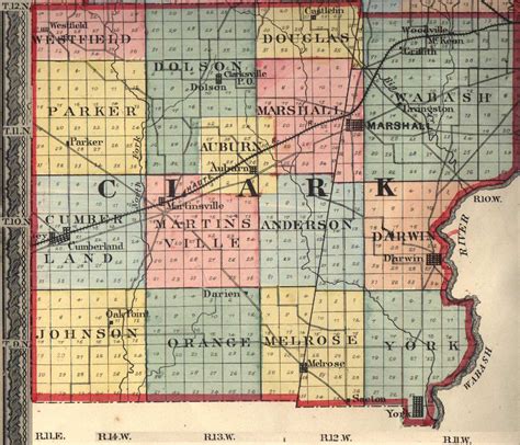 Clark County, Illinois: Maps and Gazetteers