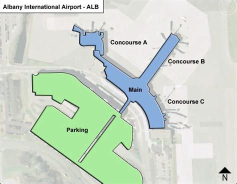 Albany ALB Airport Terminal Map