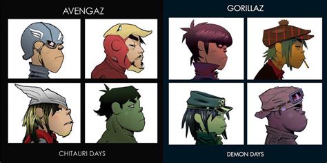 Avengers - Gorillaz Cd Album Covers, Classic Album Covers, Comic Book Heroes, Comic Book ...