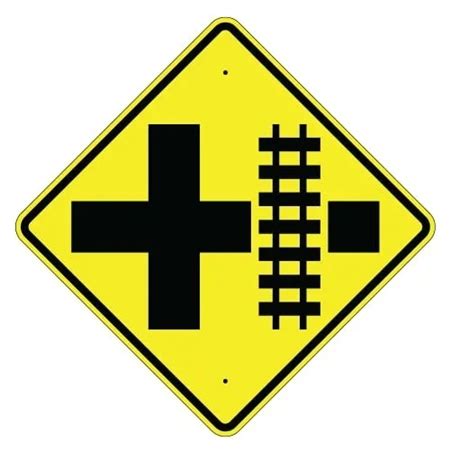 PARALLEL RAILROAD CROSSING ( Crossroad) Sign I Safety Supply Warehouse