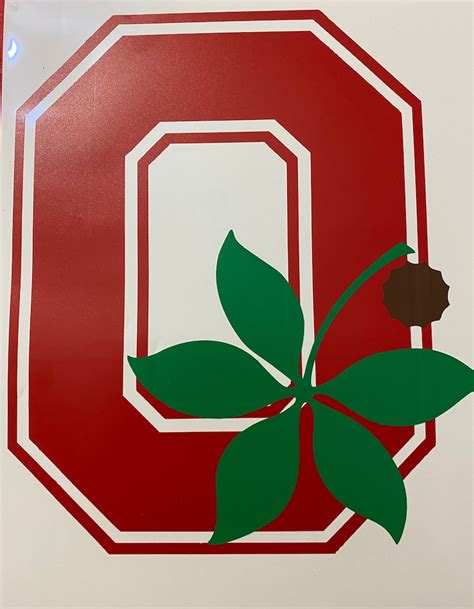 Ohio State Block O and Buckeye Leaf Vinyl Decal | Etsy