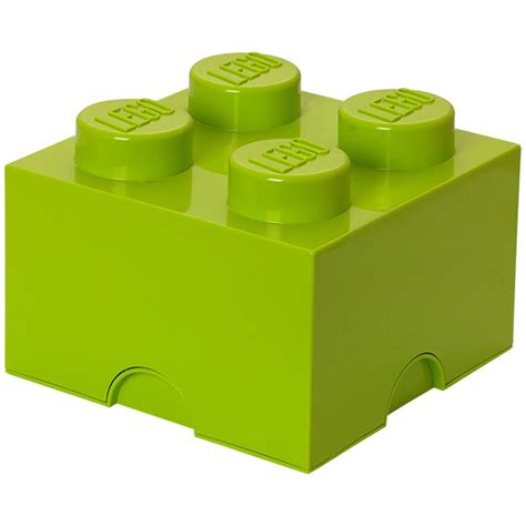 LEGO Storage Brick 4, Bright Yellowish Green/Lime - Walmart.com