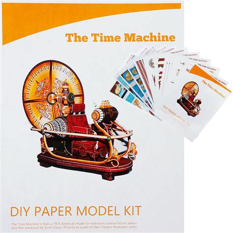 7.9" Time Machine Handcraft Paper DIY Model Kit Toy Children Kid Gift ...