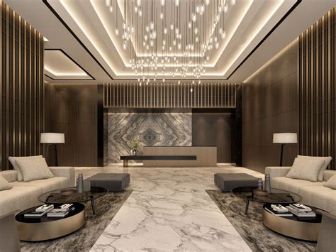 HOTEL LOBBY on Behance | Hotel lobby design, Hotel lobby interior design, Modern hotel lobby