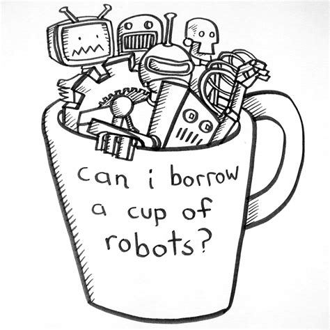 cup of robots ~ on white | Flickr - Photo Sharing!