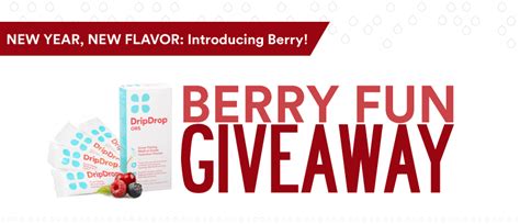 Drip Drop: New Year, New Flavor: Introducing Berry!