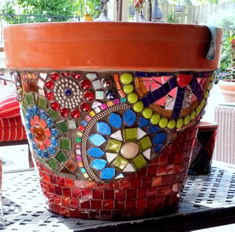 Mosaic Plant Pot Designs - thepoetandtheplant.com