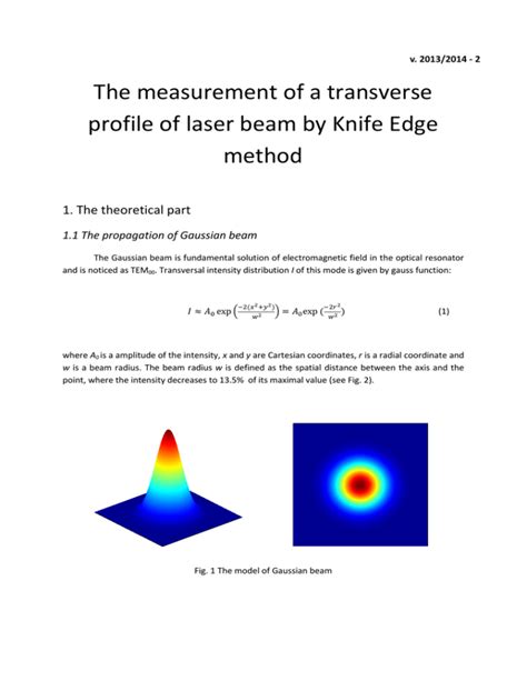 Laser Beam Measurement - The Best Picture Of Beam