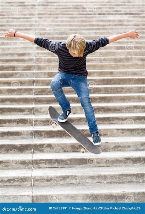 Boy skateboarding stock image. Image of playing, play - 24783191