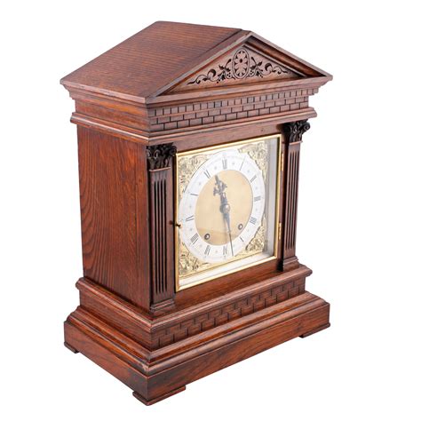 Antique Mantel Clock | Victorian Oak Cased Mantel Clock | Antique mantel, Oak mantel, Antique ...