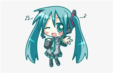 Hatsune Miku Transparent Background Png Mart - Cute Hatsune Miku Chibi ...