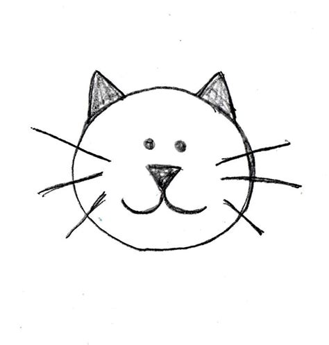 Simple Cat Face Sketch at PaintingValley.com | Explore collection of Simple Cat Face Sketch