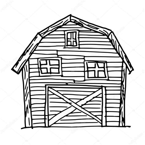 Barn Line Drawing at GetDrawings | Free download