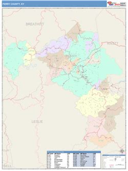 Perry County, KY Map Book (Color Cast Style)