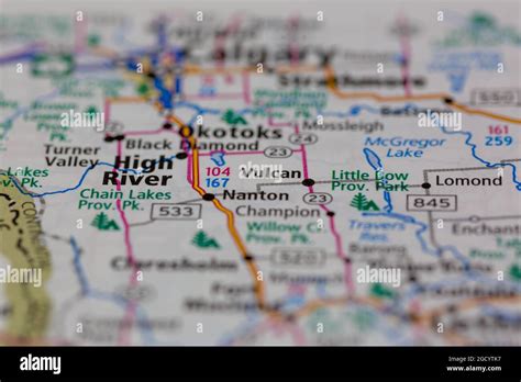 Map of vulcan alberta hi-res stock photography and images - Alamy