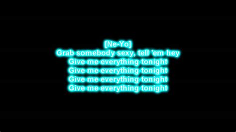 Give Me Everything Tonight - Lyrics HD - YouTube