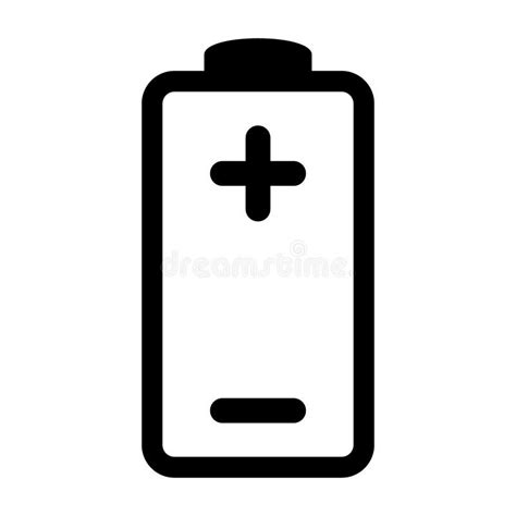 Battery Icon with Plus Sign and Minus Sign. Stock Vector - Illustration ...