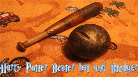 Harry Potter Quidditch Beater Bat and Bludger Ball Replica - YouTube