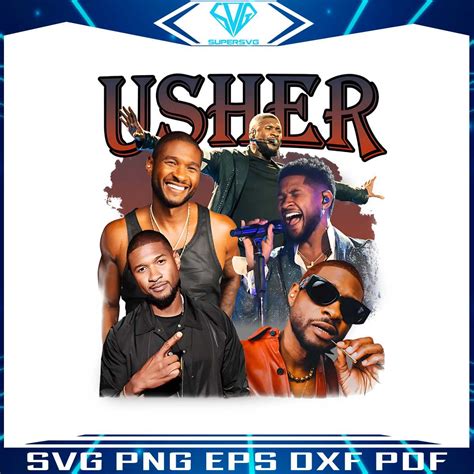 Retro Usher Singer Music Tour PNG