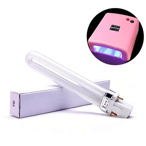 9W UV Lamp Tube Bulbs Gel Nail Art Dryer Nail Curing Lamp Replacement ...