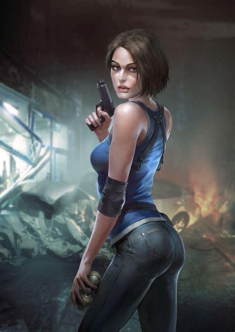 Jill Valentine Resident Evil 3 Resident Evil Fan Art Video Game Art ...