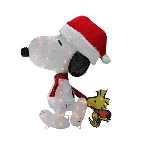 32" Pre-Lit White and Red Peanuts Snoopy 2D Christmas Outdoor Decor | Walmart Canada