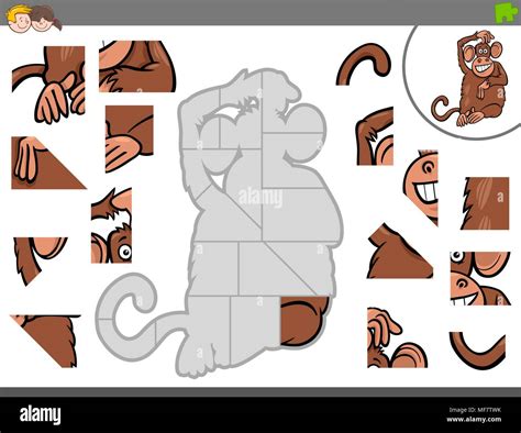 Cartoon monkey puzzle game hi-res stock photography and images - Alamy