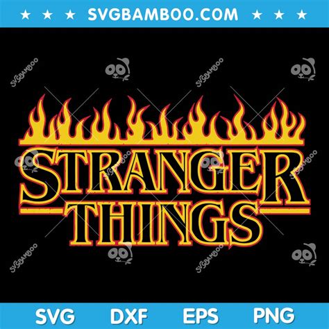 Stranger Things Retro Flame Logo SVG, Stranger Things