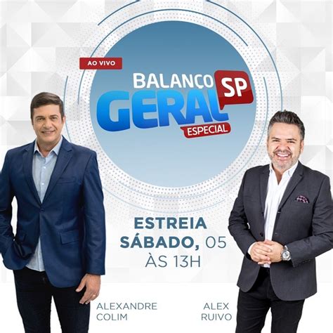 Estreia Balanço Geral Especial ao vivo, sábado 05/09 - Sudeste - R7 ...