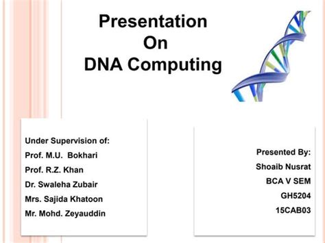 DNA computing seminar