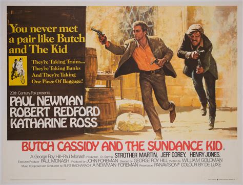 Butch Cassidy and the Sundance Kid 1969 UK Quad Film Poster, Tom Beauv - Orson & Welles