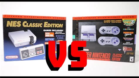 SNES CLASSIC VS NES CLASSIC - YouTube