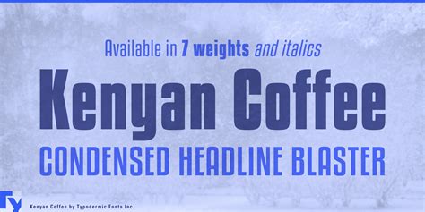 Kenyan Coffee Font FREE Download & Similar Fonts | FontGet