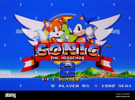 Sonic The Hedgehog 2 - Sega Genesis Mega Drive - Editorial use only ...