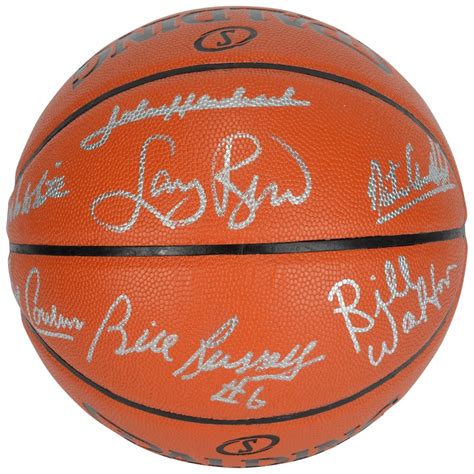 Autographed Boston Celtics Fanatics Authentic Indoor/Outdoor Basketball with Multiple Signatures ...