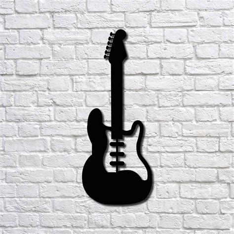 Metal Wall Art Bass Guitar I Interior Decoration Home | Etsy