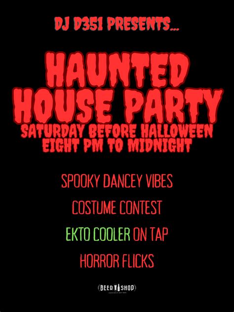 HAUNTED HOUSE PARTY