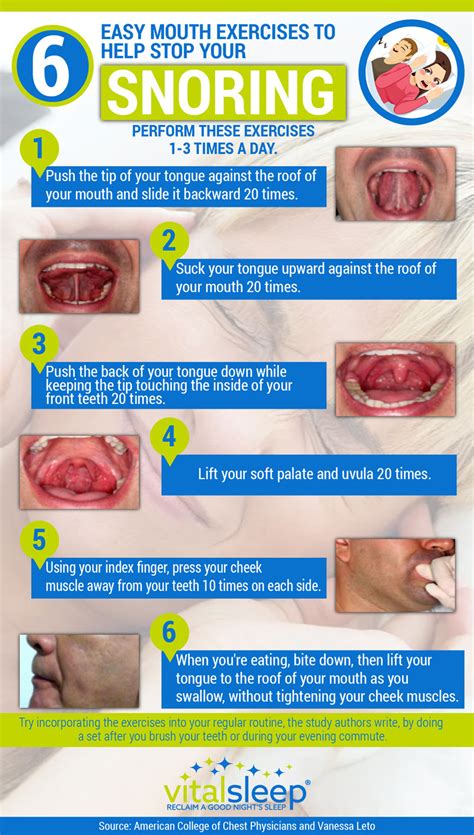 Mouth Exercises To Stop Snoring – VitalSleep®